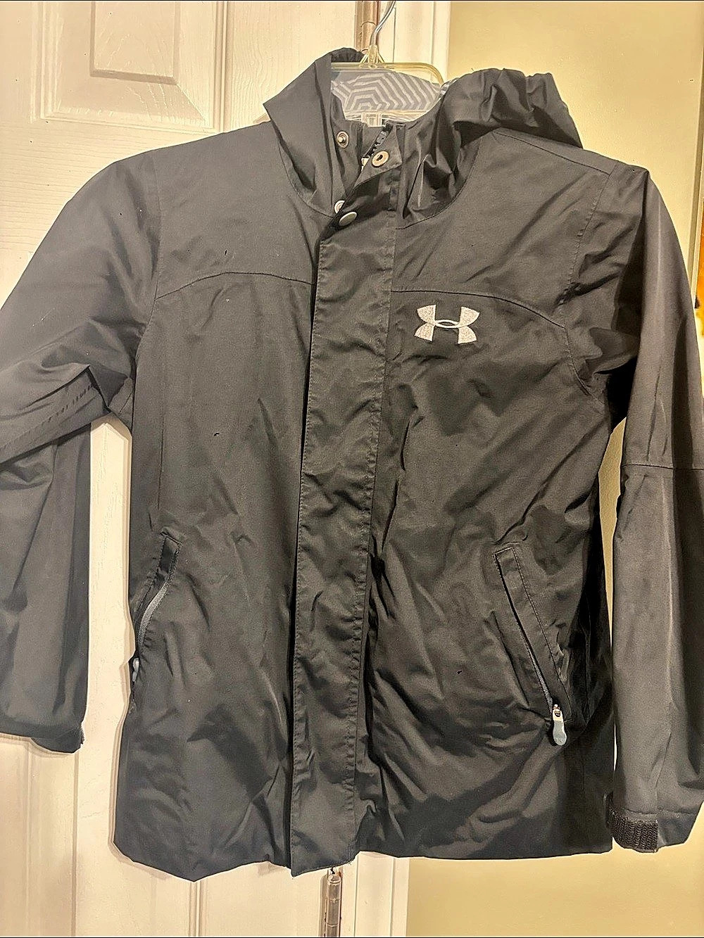 Under Armour ColdGear Infrared Hooded Jacket boys Black Medium